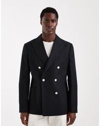 ASOS - Mix & Match Linen-rich Slim Double-breasted Suit Jacket - Lyst