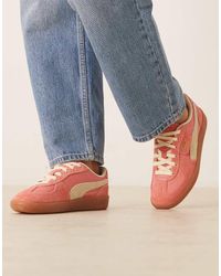 PUMA - Zapatillas De Deporte Rosas Y Amarillas Palermo Vintage De - Lyst
