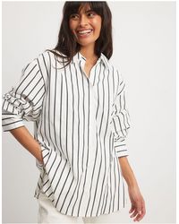 NA-KD - X Laura Jane Stone Oversized Shirt With High Cuffs - Lyst