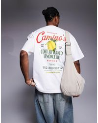 River Island - Oversized T-shirt With 'lemoncello' Back Print - Lyst