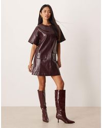 Ghospell - – louise – minikleid aus kunstleder - Lyst