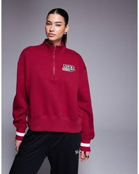 Nike - Phoenix Fleece Half Zip Sweatshirt - Lyst