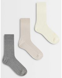 ARKET - 3 Pack Cotton Rich Rib Socks - Lyst