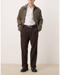 Mango - Pantaloni Sartoriali Marroni Vestibilità Comoda - Lyst