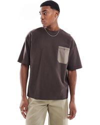 Pull&Bear - – kastiges t-shirt - Lyst