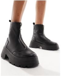 Schuh - Arnold Zip Front Chunky Chelsea Boots - Lyst