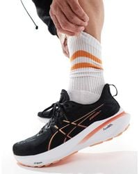 Asics - Zapatillas De Deporte Negras Y Naranjas De Estabilidad Para Correr Gt-2000 13 De - Lyst