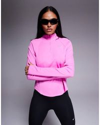 Nike - Top De Manga Larga Con Media Cremallera Dri-Fit Tempo De - Lyst