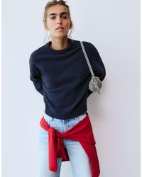 Pull&Bear - Pull en maille douce coupe carrée - Lyst