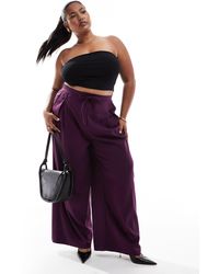 ASOS - Asos design curve – elegante, gebürstete hose - Lyst