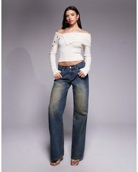 Tiger Mist - Luana Mid Rise Wide Leg Jeans - Lyst