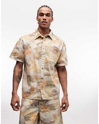 Liquor N Poker - Boxy Denim Shirt Co-Ord - Lyst