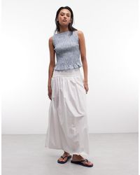 Daisy Street - Shirred Sleeveless Top - Lyst