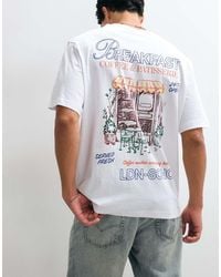 Jack & Jones - Breakfast Sketch Backprint T-shirt - Lyst