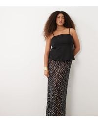 ASOS - Asos Design Curve Sheer Mesh Maxi Skirt - Lyst
