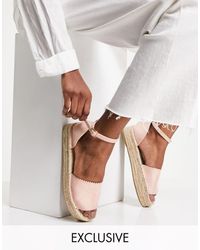 Dames Schoenen voor voor Platte schoenen voor Espadrilles en sandalen South Beach Espadrilles Met Hielbandje in het Roze 