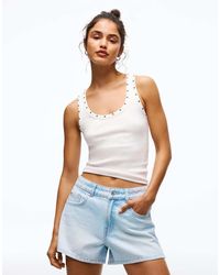 Bershka - '90S Denim Shorts - Lyst