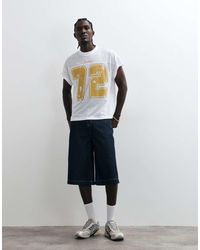 ASOS - Boxy Oversized Cap Sleeve T-Shirt With 72 Graphic - Lyst