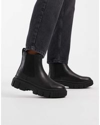 Timberland - – greyfield – chelsea-stiefel aus vollnarbenleder - Lyst