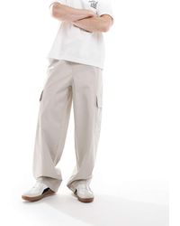 ASOS - Loose Cargo Trousers With Elasticated Waist - Lyst