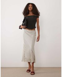 Y.A.S - Satin Midi Skirt - Lyst