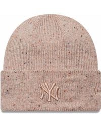 KTZ - Womens Ny Yankees Metallic Knit Wide Cuff Beanie - Lyst