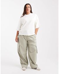 ASOS - Curve – elegante utility-hose im barrel-leg-stil - Lyst