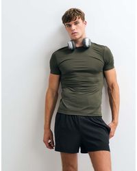 4505 - Camiseta Interior Deportiva Ajustada De Tejido De Secado Rápido Icon De -Verde - Lyst