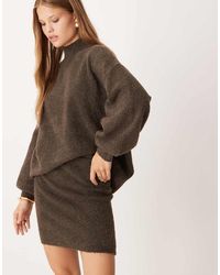 Pretty Lavish - Camille Knit Mini Skirt Co-ord - Lyst