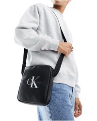 Calvin Klein - Monogram Soft Reporter Bag - Lyst