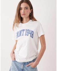 GANT - Graphic Collegiate T-Shirt - Lyst