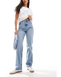 ONLY - Riley High Waist Straight Leg Jeans - Lyst