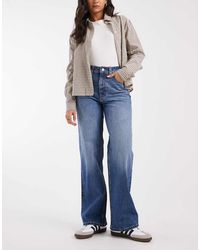 ASOS - Dad Jeans Met Wijde Pijpen - Lyst