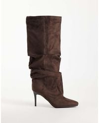 SIMMI - Simmi London Reece Ruched Knee Boots - Lyst