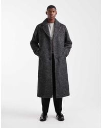 ASOS - Wool Blend Longline Overcoat - Lyst