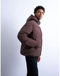 TOPMAN - Textured Puffer Jacket - Lyst
