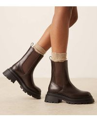 ASOS - Wide Fit Austin Chunky Chelsea Boots - Lyst