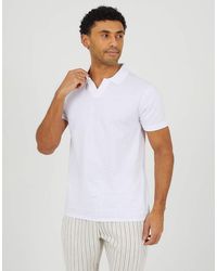 Brave Soul - Cotton Open Collar Polo Shirt - Lyst