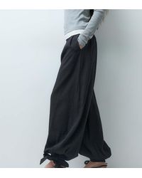 ASOS - Asos Design Petite Linen Blend Co-ord Balloon Trouser - Lyst