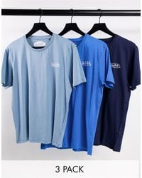 Von Dutch 3 Pack Lounge T-shirt - Blue