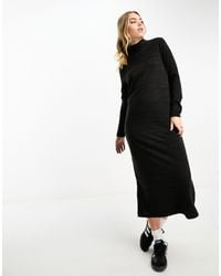 Vero Moda - Roll Neck Knitted Maxi Dress - Lyst