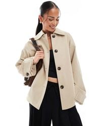 ONLY - Boxy Short Trench Coat - Lyst