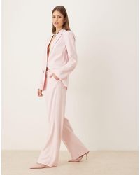 Vila - High Waisted Tailored Trousers Co-ord - Lyst