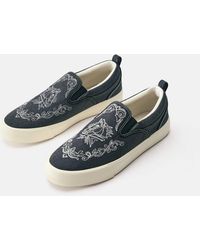 Pull&Bear - – bestickte sneaker aus canvas - Lyst