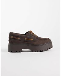Timberland - Stone street plateau-bootsschuhe mit 3-loch-schnürung - Lyst