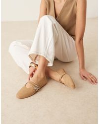 ASOS - Lavender Double-strap Maryjane Ballet Flats - Lyst