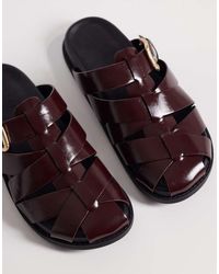 ASOS - Momentum Fisherman Flat Mules - Lyst