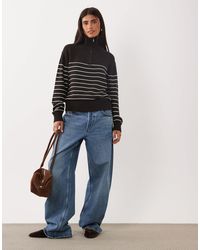 Mango - Quarter Zip Jumper - Lyst