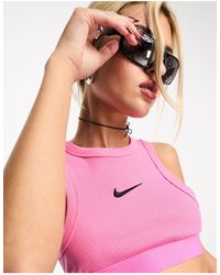 Nike - Camiseta corta rosa sin mangas - Lyst