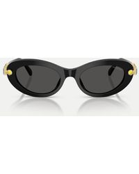 Swarovski - Oval Sunglasses With Lens - Lyst